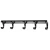 Import Six pcs black aluminum faucet accessories hang suit wall mounted bathroom accessories set from China
