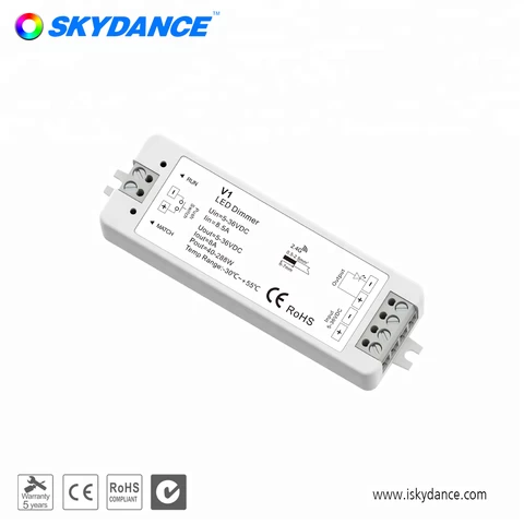 Skydance V1 knx led RF dimmer controller push dim switch constant voltage RF dimmer controllers