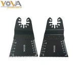 Small oscillating tool cutting wood scroll saw blade for multi tool