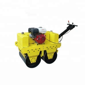 Small walking behind double drum compactor machine road roller