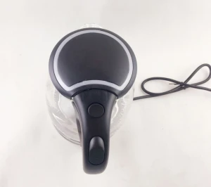 Smart 1.8L LED fashion cordless glass electric glass tea kettle
