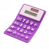 Solar Calculator Silicone Portable Mini Ultra Soft Thin Calculator for Kids Students School