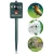 Import solar power pest control with led light insect killer lamp animal ultrasonic bird snake mole mosquito repeller powered repellent from China