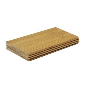 Solid wood veneer wall cladding flame retardant bamboo wood fiber decorative wall panel