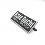 Source Factory custom personalized metal gun logo labels for bags handbags