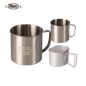 (SP camping ) outdoor camping hiking stainless steel canteen cup army militari canteen cup