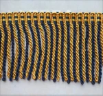 Special fringes mingled in gold metal