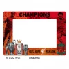 SPORTS Player/Team 4x6/3x5 sports MEMORY MATES Gray cardstock double photo frame sports souvenirs