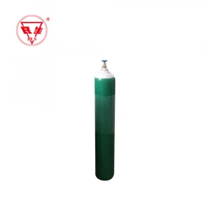 Stainless seamless gas cylinder 40 liter oxygen/nitrous oxide bottles/tanks with regulators and valve