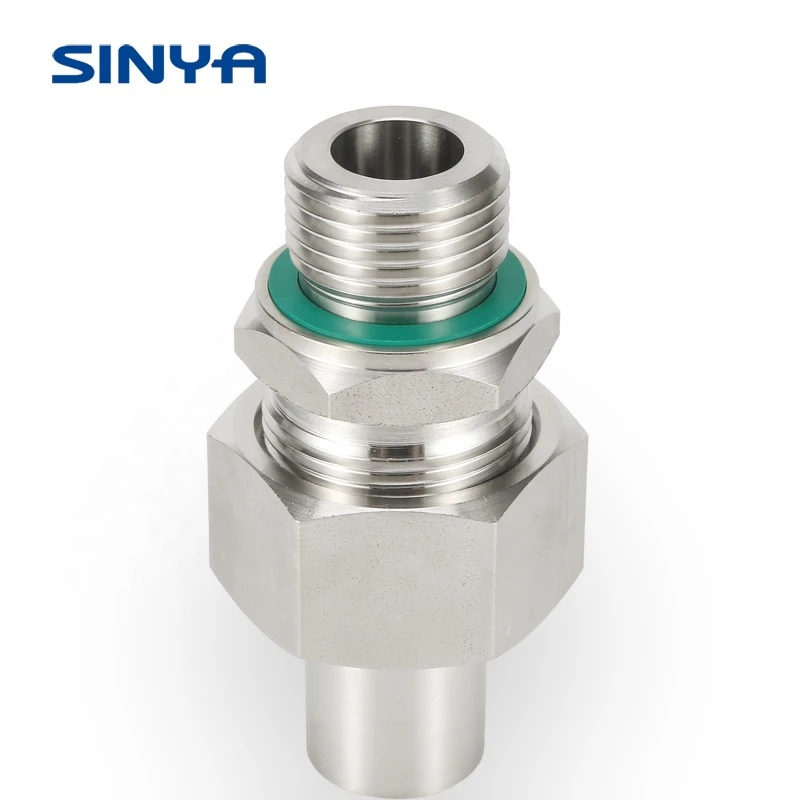 Stainless Steel 316/316L  DIN 2353 Tube FIttings Male Connector Straight Thread Hydraulic Fittings  Quick connector