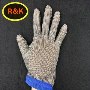 Stainless steel butcher safety gloves