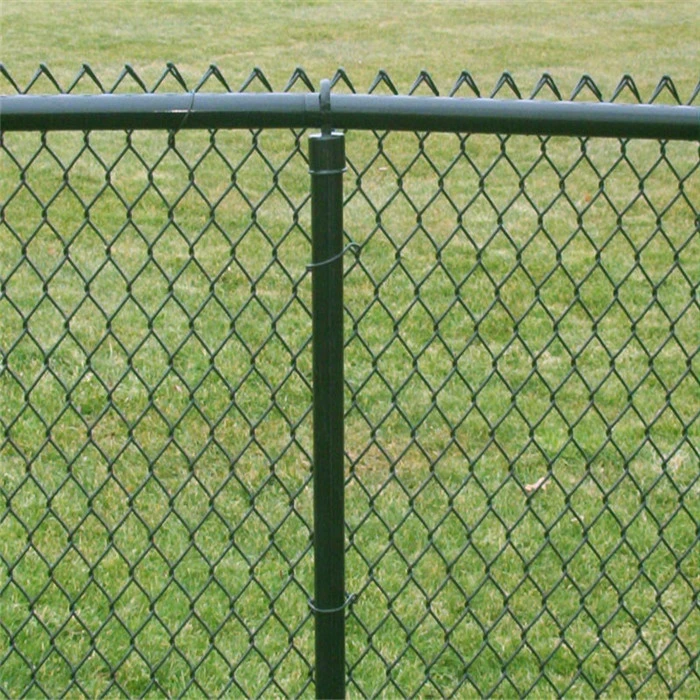 Stainless Steel Diamond  Mesh Galvanized Or PVC Coated 6ft/8ft Tall Chain Link Wire Mesh Fence