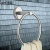 Import Stainless steel small round towel holder towel ring with mirror polished from China