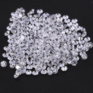 Starsgem wholesale round white color gemstone loose 1.5mm cubic zirconia