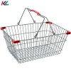 steel wire hand basket shopping basket