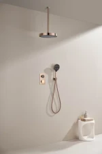 Stepon Indoor Modern Digital Adjustable Rainfall Shower System Smart Bathroom Shower System Set With Slide Bar shower set