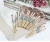 Import Stock Best Price 12pcs Synthetic Hair Bamboo Handle  Makeup Brushes Professional Makeup Brush Set from China