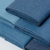 Stock woven 65% cotton 35% polyester blue dress denim summer fabric