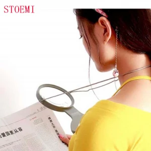 STOEMI 7601 Neck Mounted Hands-free Magnifier Loupe/Suspended Type Magnifying glass for Reading, Sewing and cross stitching