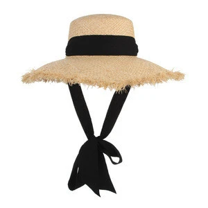 Summer Beach Style Straw Hat with Customized Design