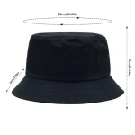 Summer Custom LOGO Solid Color Fisherman Cap Sublimation Printing Double-Sided Beach Sun Visor Bucket Hat Reversible Bucket Hats