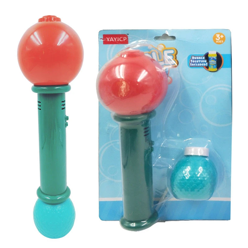 summer outdoor bubble  portable plastic electric colored soap bubble machine toys with music summer outdoor Bubble stick
