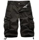 Summer shorts hot sale mens fashion quality cargo short pants multi pockets wholesale cotton sports cargo shorts