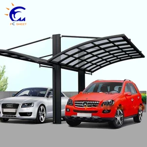 Sun rays shelter  L shape cantilever bicycle canopy