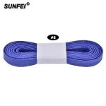 SunFei Extra Long Waxed Hockey Skating Quick Flat Sneaker Shoelace for Air Sneakers Canvas Boots - Accept Custom - 12 Colors