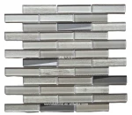 Sunnda metallic glass mosaic tiles,mix crystal mosaic tiles,linear glass mosaic tiles