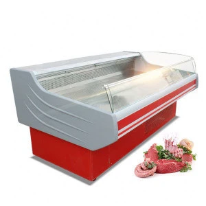 Supermarket Deli Display Refrigerator Supermarket Meat Dish Cooler  For Meat Fish