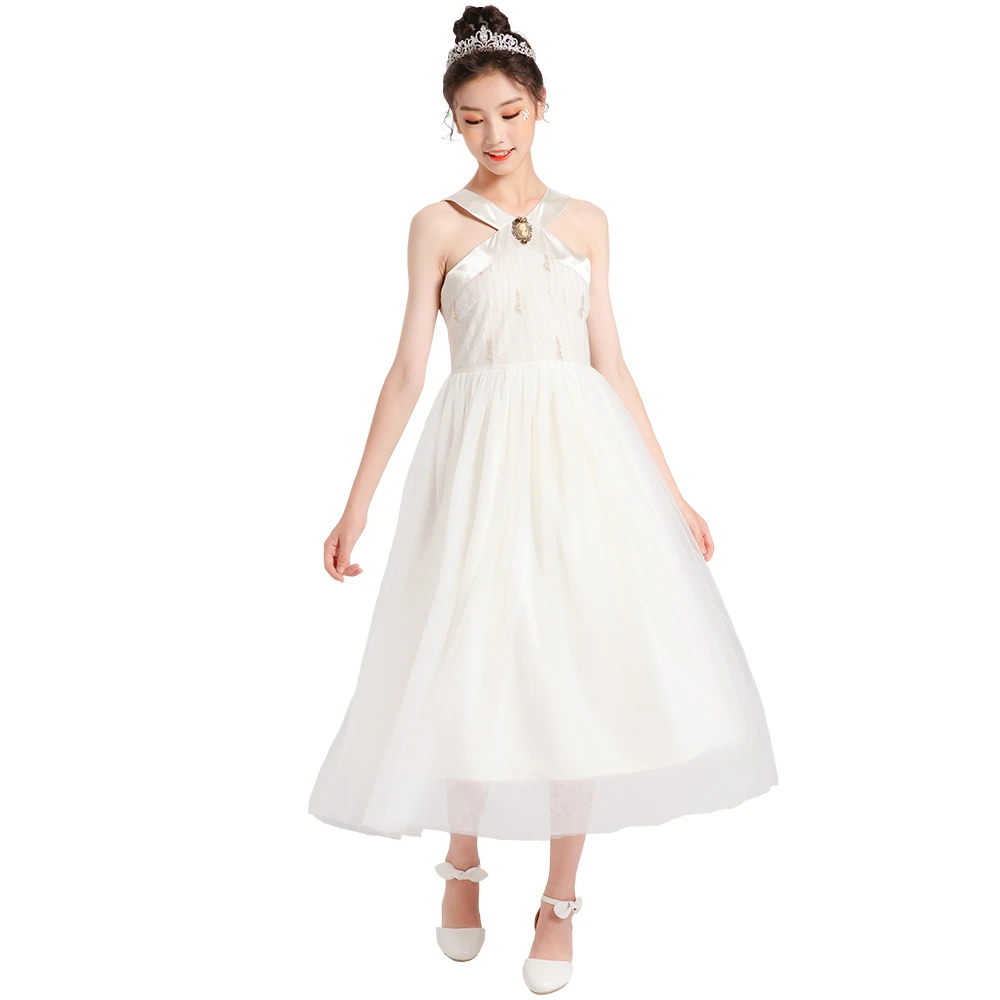 Supply white and other color summer evening tulle dress bridesmaid women clothes