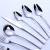 Import SUS 410 Stainless Steel Metal Cutlery Tableware Set for Restaurant from China
