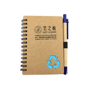 T0045 Low MOQ Recyclable Spiral notebook with paper eco pen