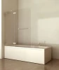 T1233 high quality Folding Bathtub Frameless Tempered Glass shower hot sale tempered glass over bath screen