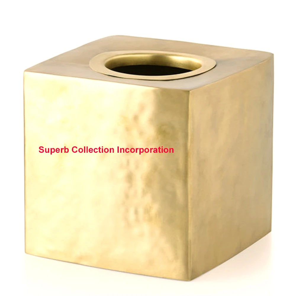 table tissue box rock Gold Tissue Holder Tissue Box  on sale made in india