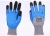 Import Textured blue latex industrial rubber coated orange nylon knitted work gloves from China