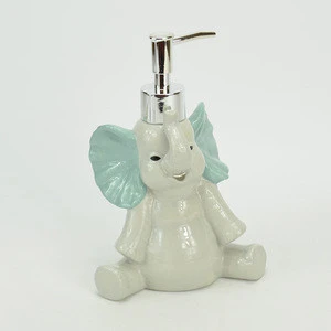 The Cute Animal Elephant Ceramic Hand Liquid Soap Dispenser