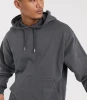 The top new design oversized hoodie with curved hem &amp; back print for men street fashion