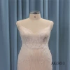 Thick strips skin color sexy mermaidwedding dresses