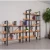Import Three floors with baffle modern living room bedroom  MDF wood bookshelf multi-functionl storage shelves display shelves from China