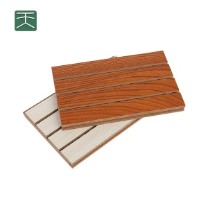 Tiange Guangzhou Meeting Room Noise Reduction Sound Melamine Board Grooved Board Acoustic Panel