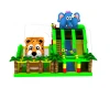 tiger and elephant theme inflatable slide, giant inflatable slide for sale, China inflatable big slide supplier