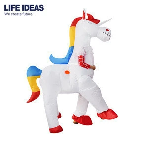 Top quality inflatable unicorn mascot costume for adults inflatable unicorn costumes