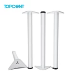 TOPCENT Furniture Hardware Stainless Steel metal Iron dining  coffee Table Base  Adjustable Table legs