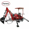 Tractor towable backhoe with 22HP diesel engine