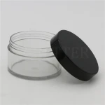 transparent PET wide mouth jars containers 200ml for body butter