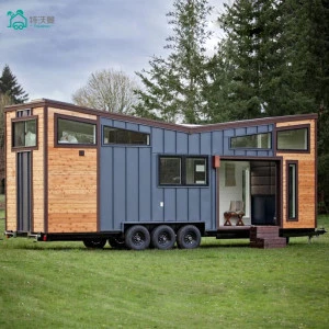 Travelman Prefabricated Modern Australia New Zealand Standard Tiny House on Wheels with Trailer Caravan Mobile House