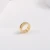 Import Trendy Stainless Steel Gold Plated Ring Personalized Gear Width Baguette Rings from China