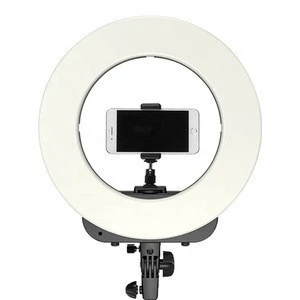 TRIOPO RL-14 14 inch Outer adjustable Color Temperature 3200K-5600K  Makeup Dimmable Video Ring LED Light with Phone Adapter